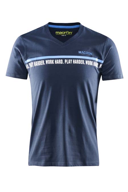 EDDIE T-SHIRT V-NECK MM BLU NAVY
