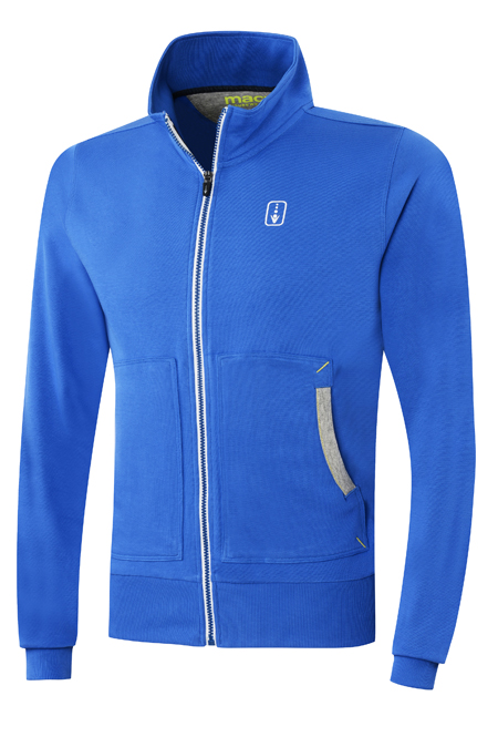 RESEARCH SS BF KELLY FELPA FULL ZIP  BLU SR