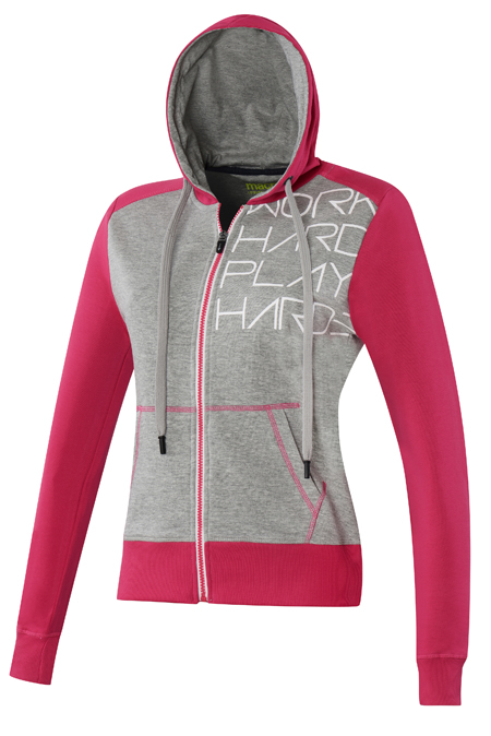 RESEARCH SS BF MORENA FELPA LADY C/CAP FULL ZIP STRAW/GRIME
