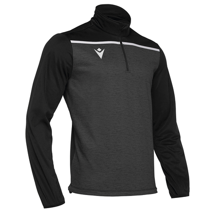 Джемпер тренировочный черно-белый RHINE 1/4 ZIP TOP
